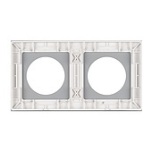 Рамка стеклянная FRM-GLARE-GC-2-WH (Arlight, -)