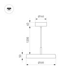 Светильник SP-ELEGANT-R500-37W Day4000 (WH, 120 deg, 230V) (Arlight, IP20 Металл, 3 года)