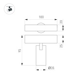 Светильник MAG-SPOT-25-R65-5W Warm3000 (WH, 30 deg, 24V) (Arlight, IP20 Металл, 3 года)