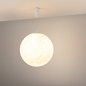 062035 Светильник SP-SILKA-HANG-R600-12W Warm2700 (WH, 330 deg, 230V) (Arlight, IP20, Натуральный шелк, 3 года)