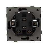 Механизм выключателя двухклавишный непроходной SWT-TENDO-MK02-SFPL-BK (230V, 10A) (Arlight, -)