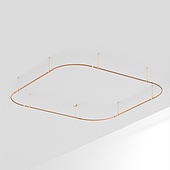 048516 Основание ART-APRIORI-QUADRAT-SOFT-ROD-400-3500x3500 (GD) (Arlight, IP20 Металл, 3 года)