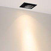 Светильник MS-VORTEX-BUILT-S140x140-30W Warm3000 (BK-BK, 17 deg, 230V) (Arlight, IP20 Металл, 5 лет)