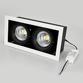 Светильник CL-KARDAN-S375x190-2x25W White6000 (WH-BK, 30 deg) (Arlight, IP20 Металл, 3 года)