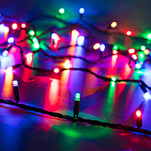 025808 Светодиодная гирлянда ARD-STRING-CLASSIC-10000-BLACK-100LED-LIVE RGB (230V, 7W) (Ardecoled, IP65)