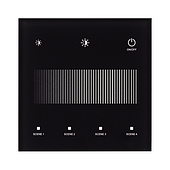 046560 INTELLIGENT ARLIGHT Сенсорная панель SMART-DALI-301-11-1G-4SC-DT6 Черная (230V, встраиваемая, 2.4G) (IARL, IP20 Пластик, 5 лет)