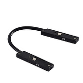 062270 Коннектор гибкий MAG-MICROCOSM-CON-FLEX-LONG-POWER (BK) (Arlight, IP20 Пластик, 3 года)