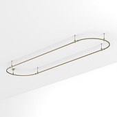 Основание ART-APRIORI-OVAL-ROD-200-4000x1000 (OG) (Arlight, IP20 Металл, 3 года)