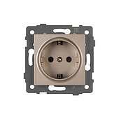 Механизм электрической розетки SCT-MEU1-PL-GD-V (250V, 16A) (Arlight, -)