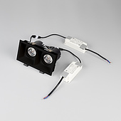 061267 Светильник MS-FLOW-BUILT-S157x85-2x6W Warm3000 (BK, 55 deg, 230V) (Arlight, IP20 Металл, 5 лет)