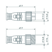 Заглушка ARL-LINE-CAP-4pin-SET (Arlight, IP67 Пластик, 3 года)
