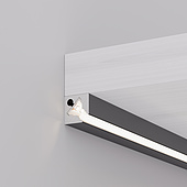 Профиль с экраном SL-KANT-H10-SQUARE-2000 IRON GREY (Arlight, Алюминий+пластик)