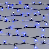 025802 Светодиодная гирлянда ARD-STRING-CLASSIC-10000-BLACK-100LED-STD BLUE (230V, 7W) (Ardecoled, IP65)
