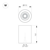 Светильник SP-FOCUS-R110-18W Day4000 (WH, 36 deg, 230V) (Arlight, IP54 Металл, 5 лет)