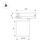 063236 Светильник LGD-DYKE-4TR-R100-36W Warm3000 (BK, 38 deg, 230V) (Arlight, IP20 Металл, 5 лет)