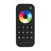 Пульт SMART-R26-RGBW Black (4 зоны, 2.4G) (Arlight, IP20 Пластик, 5 лет)