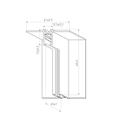 051939 Коннектор угловой MAG-MICROCOSM-CON-FDW-L90-INT (BK) (Arlight, IP20 Металл, 3 года)