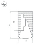 Профиль WPH-FLEX-Н18-10m White (Arlight, Пластик)