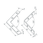Соединитель профиля LINE-6070-L120 Set (Arlight, Металл)
