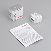 038546 INTELLIGENT ARLIGHT Диммер SMART-TRIAC-601-72-PD-IN (230V, 1x1.5A, ZB, 2.4G) (IARL, IP20 Пластик, 5 лет)