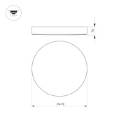 Светильник SP-FLOWER-R410-32W Warm3000 (BK, 110 deg, 230V) (Arlight, IP54 Пластик, 3 года)
