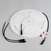 052436 Лента герметичная WAVE-TOP-PU-H120-10x10mm 24V RGB (10 W/m, IP68, 5m, wire x2) (Arlight, Вывод боковой, 3 года)