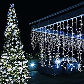 Светодиодная гирлянда ARD-EDGE-CLASSIC-2400x600-BLACK-88LED-FLASH BLUE (230V, 6W) (Ardecoled, IP65)