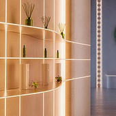 Лента герметичная MICROLED-SEW-M320-3mm 24V White6000 (6 W/m, IP65, 5m) (Arlight, CRI>90)