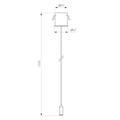 Потолочная чаша MAG-ORIENT-CANOPY-BUILT-L1500 (BK) (Arlight, Металл)