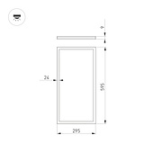 Светильник DL-INTENSO-S300x600-28W Warm3000 (WH, 120 deg, CRI90, 230V) (Arlight, IP40 Металл, 5 лет)
