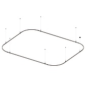 Основание ART-APRIORI-RECTANGLE-SOFT-HANG-4500x3500 (BK) (Arlight, IP20 Металл, 3 года)