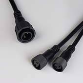 031802 Коннектор питания ARD-CLASSIC-SYNC-RGB Black (230V, 2 ports) (Ardecoled, Закрытый)