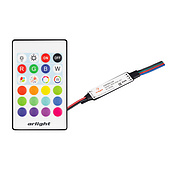 031594 Контроллер SMART-MINI-RGB-SET (12-24V, 3x1.5A, ПДУ 24кн, IR) (Arlight, IP20 Пластик, 5 лет)