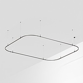 Основание ART-APRIORI-RECTANGLE-SOFT-HANG-4500x3500 (BK) (Arlight, IP20 Металл, 3 года)