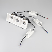 053780 Светильник MS-FLOW-BUILT-S230x85-3x12W Warm3000 (WH, 55 deg, 230V) (Arlight, IP20 Металл, 5 лет)