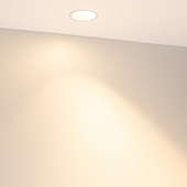 Светильник MS-ARADO-BUILT-R75-12W Warm3000 (WH-WH, 55 deg, 230V) (Arlight, IP20 Металл, 5 лет)