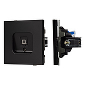 Механизм компьютерной розетки SCT-TENDO-MPC1-PL-BK (RJ-45, CAT6) (Arlight, -)