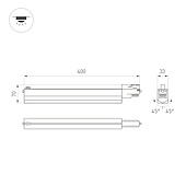 Светильник LGD-NEPTUN-4TR-L400-10W Day4000 (WH, 100 deg, 230V) (Arlight, IP20 Металл, 5 лет)