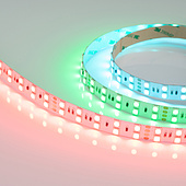 015080 Лента RT 2-5000 36V RGB 2X2 (5060, 600 LED, LUX) (Arlight, 26 Вт/м, IP20)