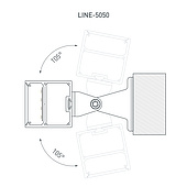 Профиль с экраном SL-LINE-5050-2500 WHITE+OPAL (Arlight, Алюминий)