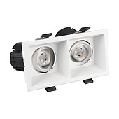 055920 Светильник MS-FLOW-BUILT-S157x85-2x12W Warm3000 (WH, 55 deg, 230V) (Arlight, IP20 Металл, 5 лет)