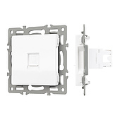 Механизм компьютерной розетки SCT-MPC1-PL-WH (RJ-45, CAT6) (Arlight, -)