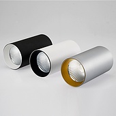 Светильник накладной SP-POLO-R85-1-15W Warm White 40deg (White, Gold Ring) (Arlight, IP20 Металл, 3 года)