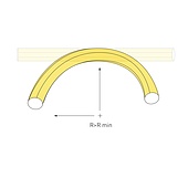 Лента герметичная MOONLIGHT-SIDE-A336-D40mm 24V Day4000 360deg (15 W/m, IP65, 2835, 5m, wire x1) (Arlight, Вывод боковой, 3 года)