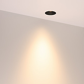 064932 Светильник безрамочный DL-INTRAL-R63-8W Warm3000 (Черный RAL9005, 50 deg, 230V) (Arlight, IP20 Металл, 5 лет)