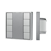 INTELLIGENT ARLIGHT Кнопочная панель DALI-201-23-8K-D2-IN Silver (BUS, Frame) (IARL, IP20 Металл, 3 года)
