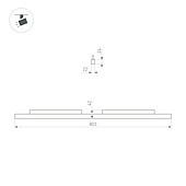 Светильник MAG-ORIENT-FLAT-L800-27W Day4000 (BK, 100 deg, 48V) (Arlight, IP20 Металл, 5 лет)