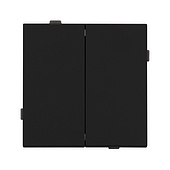 Механизм выключателя двухклавишный непроходной SWT-TENDO-MK02-SFPL-BK (230V, 10A) (Arlight, -)