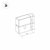 Светильник MAG-LASER-FOLD-45-S84-3W Warm3000 (BK, 15 deg, 24V) (Arlight, IP20 Металл, 3 года)