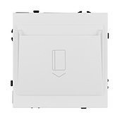 ARL NOBE Выключатель карточный магнитный софт-тач белый кварц SWT-CRD-SFPL-WH (250V, 25A) (Arlight, -)
